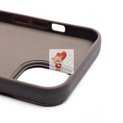 Чехол-накладка для Apple iPhone 14 (панда) (серый) - SC335