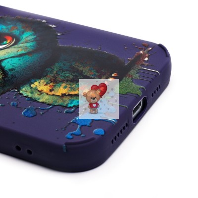 Чехол-накладка для Apple iPhone 15 Pro Max (кот) (фиолетовый) - SC335 Чехол-накладка для Apple iPhone 15 Pro Max (кот) (фиолетовый) - SC335