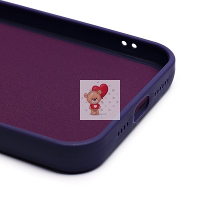 Чехол-накладка для Apple iPhone 15 Pro Max (кот) (фиолетовый) - SC335 Чехол-накладка для Apple iPhone 15 Pro Max (кот) (фиолетовый) - SC335