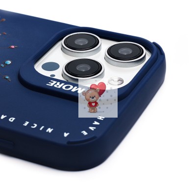 Чехол-накладка для Apple iPhone 15 Pro Max (овечка) (темно-синий) - SC335