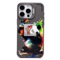 Чехол-накладка для Apple iPhone 15 Pro Max (панда) (серый) - SC335