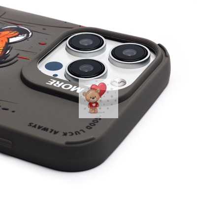 Чехол-накладка для Apple iPhone 15 Pro Max (тигр) (серый) - SC335 Чехол-накладка для Apple iPhone 15 Pro Max (тигр) (серый) - SC335