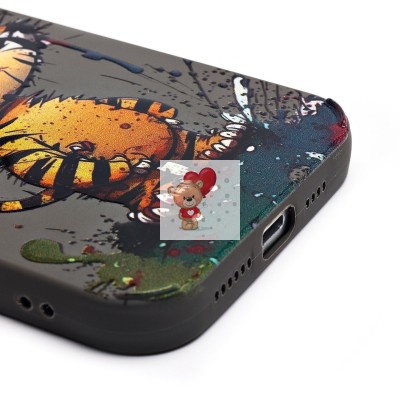 Чехол-накладка для Apple iPhone 15 Pro Max (тигр) (серый) - SC335 Чехол-накладка для Apple iPhone 15 Pro Max (тигр) (серый) - SC335