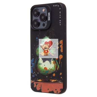 Чехол-накладка для Apple iPhone 15 Pro Max (утка) (черный) - SC335 Чехол-накладка для Apple iPhone 15 Pro Max (утка) (черный) - SC335