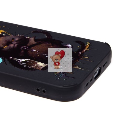 Чехол-накладка для Apple iPhone 15 Pro Max (черный кот) (черный) - SC335