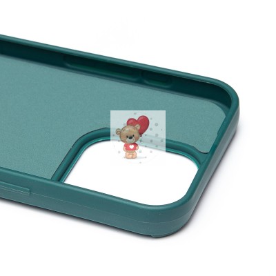 Чехол-накладка для Apple iPhone 15 Pro (медведь) (темно-зеленый) - SC335