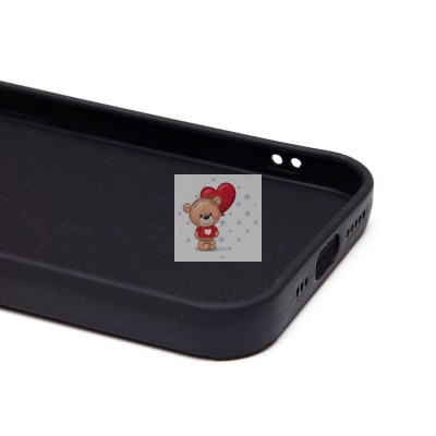 Чехол-накладка для Apple iPhone 15 Pro (обезьяна) (черный) - SC335