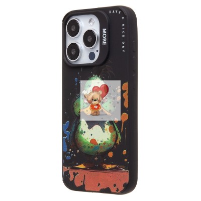 Чехол-накладка для Apple iPhone 15 Pro (утка) (черный) - SC335