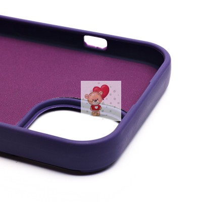 Чехол-накладка для Apple iPhone 15 (кот) (фиолетовый) - SC335