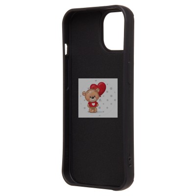 Чехол-накладка для Apple iPhone 15 (обезьяна) (черный) - SC335