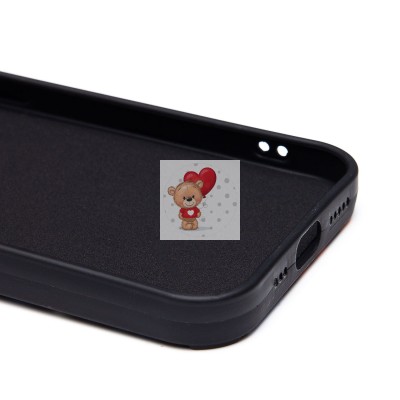 Чехол-накладка для Apple iPhone 15 (обезьяна) (черный) - SC335