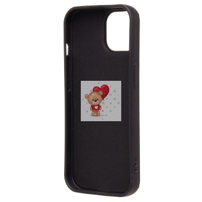 Чехол-накладка для Apple iPhone 15 (утка) (черный) - SC335