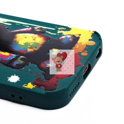 Чехол-накладка для Apple iPhone 7 (медведь) (темно-зеленый) - SC335