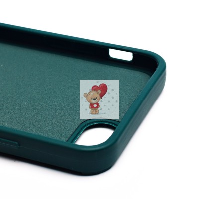 Чехол-накладка для Apple iPhone 7 (медведь) (темно-зеленый) - SC335