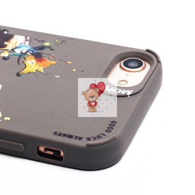 Чехол-накладка для Apple iPhone 7 (панда) (серый) - SC335