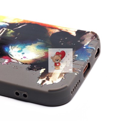 Чехол-накладка для Apple iPhone 7 (панда) (серый) - SC335