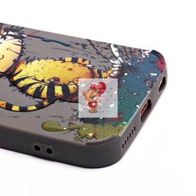 Чехол-накладка для Apple iPhone 7 (тигр) (серый) - SC335