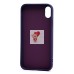 Чехол-накладка для Apple iPhone XR (кот) (фиолетовый) - SC335