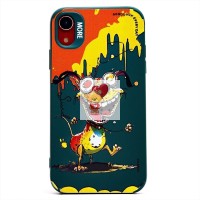 Чехол-накладка для Apple iPhone XR (собака) (темно-зеленый) - SC335