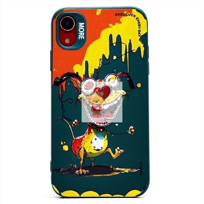 Чехол-накладка для Apple iPhone XR (собака) (темно-зеленый) - SC335