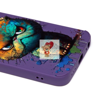 Чехол-накладка для Infinix Hot 30i (кот) (фиолетовый) - SC335 Чехол-накладка для Infinix Hot 30i (кот) (фиолетовый) - SC335