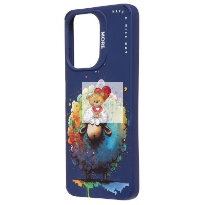 Чехол-накладка для Infinix Hot 30i (овечка) (темно-синий) - SC335