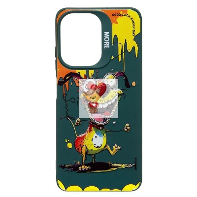 Чехол-накладка для Infinix Hot 30i (собака) (темно-зеленый) - SC335 Чехол-накладка для Infinix Hot 30i (собака) (темно-зеленый) - SC335