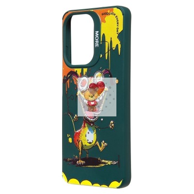 Чехол-накладка для Infinix Hot 30i (собака) (темно-зеленый) - SC335 Чехол-накладка для Infinix Hot 30i (собака) (темно-зеленый) - SC335