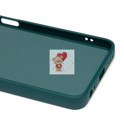 Чехол-накладка для Infinix Hot 30i (собака) (темно-зеленый) - SC335 Чехол-накладка для Infinix Hot 30i (собака) (темно-зеленый) - SC335