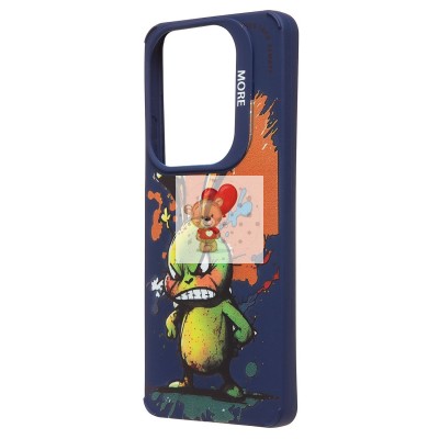 Чехол-накладка для Infinix Hot 40 Pro (заяц) (темно-синий) - SC335 Чехол-накладка для Infinix Hot 40 Pro (заяц) (темно-синий) - SC335