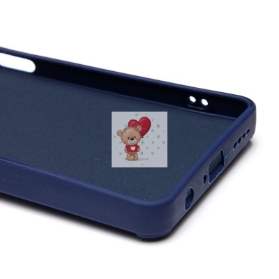 Чехол-накладка для Infinix Hot 40 Pro (заяц) (темно-синий) - SC335 Чехол-накладка для Infinix Hot 40 Pro (заяц) (темно-синий) - SC335