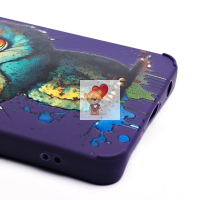 Чехол-накладка для Infinix Hot 40 Pro (кот) (фиолетовый) - SC335 Чехол-накладка для Infinix Hot 40 Pro (кот) (фиолетовый) - SC335