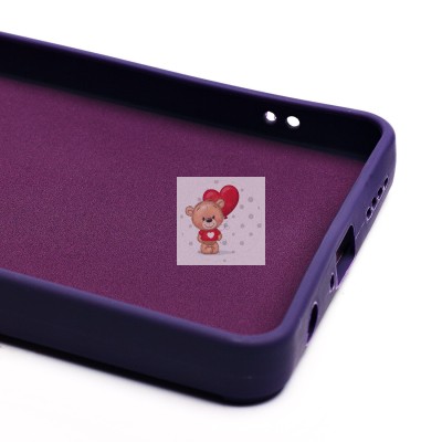 Чехол-накладка для Infinix Hot 40 Pro (кот) (фиолетовый) - SC335 Чехол-накладка для Infinix Hot 40 Pro (кот) (фиолетовый) - SC335