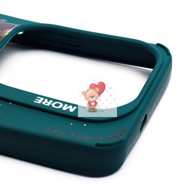 Чехол-накладка для Infinix Hot 40 Pro (медведь) (темно-зеленый) - SC335 Чехол-накладка для Infinix Hot 40 Pro (медведь) (темно-зеленый) - SC335