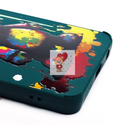 Чехол-накладка для Infinix Hot 40 Pro (медведь) (темно-зеленый) - SC335 Чехол-накладка для Infinix Hot 40 Pro (медведь) (темно-зеленый) - SC335