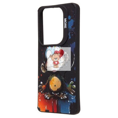 Чехол-накладка для Infinix Hot 40 Pro (обезьяна) (черный) - SC335 Чехол-накладка для Infinix Hot 40 Pro (обезьяна) (черный) - SC335