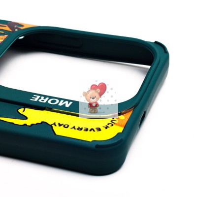 Чехол-накладка для Infinix Hot 40 Pro (собака) (темно-зеленый) - SC335