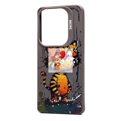 Чехол-накладка для Infinix Hot 40 Pro (тигр) (серый) - SC335