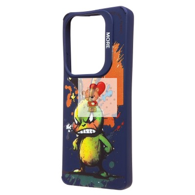 Чехол-накладка для Infinix Hot 40 (заяц) (темно-синий) - SC335 Чехол-накладка для Infinix Hot 40 (заяц) (темно-синий) - SC335