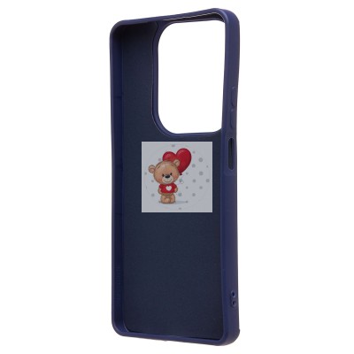 Чехол-накладка для Infinix Hot 40 (заяц) (темно-синий) - SC335 Чехол-накладка для Infinix Hot 40 (заяц) (темно-синий) - SC335