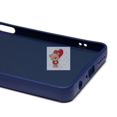 Чехол-накладка для Infinix Hot 40 (заяц) (темно-синий) - SC335 Чехол-накладка для Infinix Hot 40 (заяц) (темно-синий) - SC335