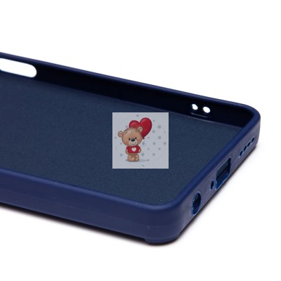 Чехол-накладка для Infinix Hot 40 (заяц) (темно-синий) - SC335 Чехол-накладка для Infinix Hot 40 (заяц) (темно-синий) - SC335