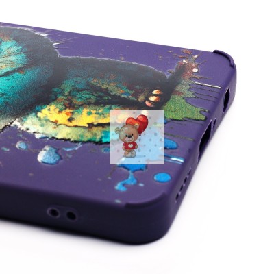 Чехол-накладка для Infinix Hot 40 (кот) (фиолетовый) - SC335 Чехол-накладка для Infinix Hot 40 (кот) (фиолетовый) - SC335