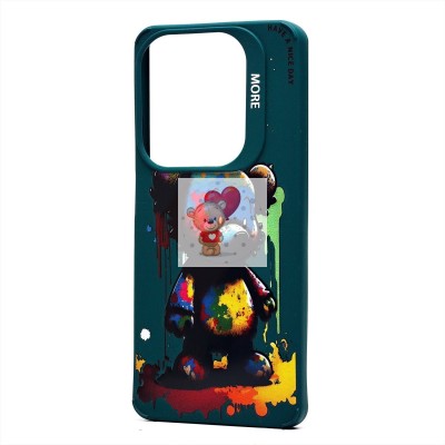 Чехол-накладка для Infinix Hot 40 (медведь) (темно-зеленый) - SC335 Чехол-накладка для Infinix Hot 40 (медведь) (темно-зеленый) - SC335