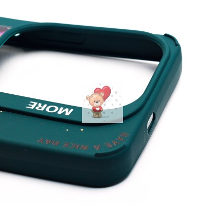 Чехол-накладка для Infinix Hot 40 (медведь) (темно-зеленый) - SC335 Чехол-накладка для Infinix Hot 40 (медведь) (темно-зеленый) - SC335