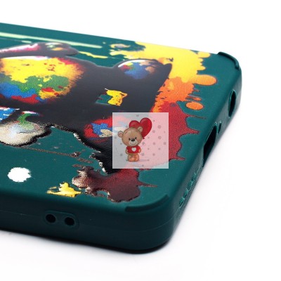 Чехол-накладка для Infinix Hot 40 (медведь) (темно-зеленый) - SC335 Чехол-накладка для Infinix Hot 40 (медведь) (темно-зеленый) - SC335