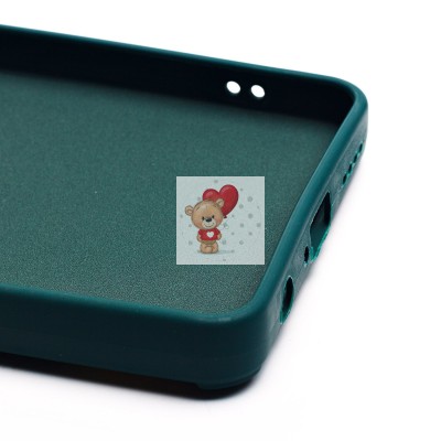 Чехол-накладка для Infinix Hot 40 (медведь) (темно-зеленый) - SC335 Чехол-накладка для Infinix Hot 40 (медведь) (темно-зеленый) - SC335