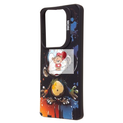 Чехол-накладка для Infinix Hot 40 (обезьяна) (черный) - SC335 Чехол-накладка для Infinix Hot 40 (обезьяна) (черный) - SC335