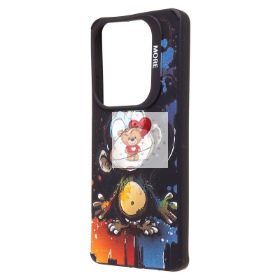 Чехол-накладка для Infinix Hot 40 (обезьяна) (черный) - SC335 Чехол-накладка для Infinix Hot 40 (обезьяна) (черный) - SC335