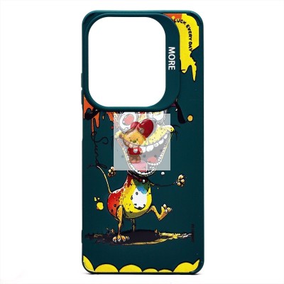 Чехол-накладка для Infinix Hot 40 (собака) (темно-зеленый) - SC335 Чехол-накладка для Infinix Hot 40 (собака) (темно-зеленый) - SC335